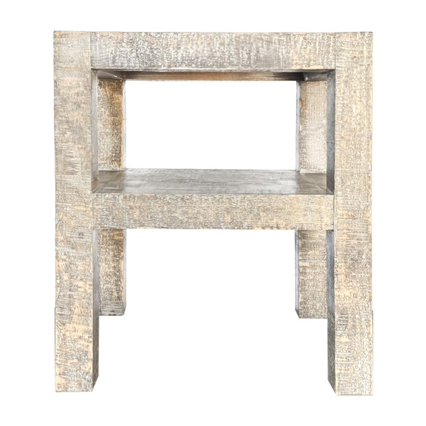 SZN Wood Komodin Ganita Ladin Testere İzli Patina 50 cm x 40 cm x 60 cm - 4