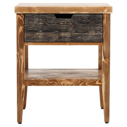 SZN Wood Komodin Moiso Ladin Eskitme Ahşap SZN51-Teak 50 cm x 40 cm x 60 cm - SZN Wood