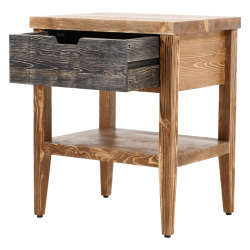 SZN Wood Komodin Moiso Ladin Eskitme Ahşap SZN51-Teak 50 cm x 40 cm x 60 cm - 3