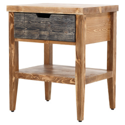 SZN Wood Komodin Moiso Ladin Eskitme Ahşap SZN51-Teak 50 cm x 40 cm x 60 cm - 4