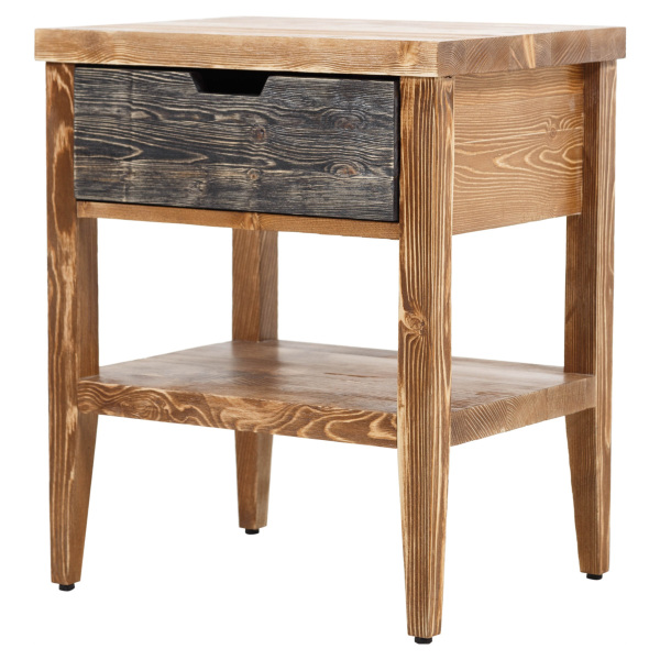 SZN Wood Komodin Moiso Ladin Eskitme Ahşap SZN51-Teak 50 cm x 40 cm x 60 cm - 4