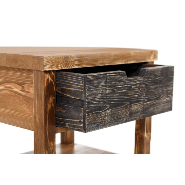 SZN Wood Komodin Moiso Ladin Eskitme Ahşap SZN51-Teak 50 cm x 40 cm x 60 cm - 7