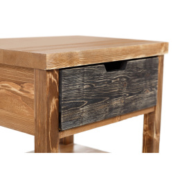 SZN Wood Komodin Moiso Ladin Eskitme Ahşap SZN51-Teak 50 cm x 40 cm x 60 cm - 8