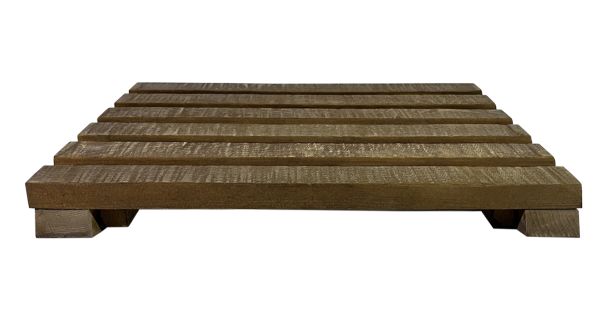 SZN Wood Kuro Ayak Standı Ladin Testere İzli 40x30x11cm SZN-51-Teak