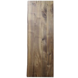 SZN Wood - SZN Wood Kütük Masa Ceviz Geniş Ekli 2 Kenar Sulama -- W01-Dark Oak -- -- 150 x 54 x 4.8 cm