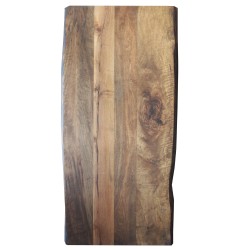 SZN Wood - SZN Wood Kütük Masa Ceviz Geniş Ekli 2 Kenar Sulama -- W01-Dark Oak -- -- 175 x 84 x 5,2 cm