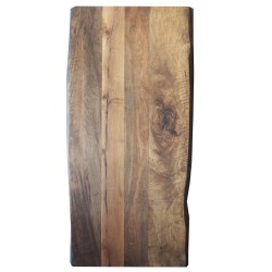 SZN Wood - SZN Wood Kütük Masa Ceviz Geniş Ekli 2 Kenar Sulama -- W01-Dark Oak -- -- 175 x 84 x 5.2 cm