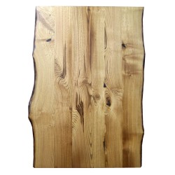 SZN Wood - SZN Wood Kütük Masa Kestane Geniş Ekli 2 Kenar Sulama -- W01-Dark Oak -- -- 125 x 86 x 5,7 cm