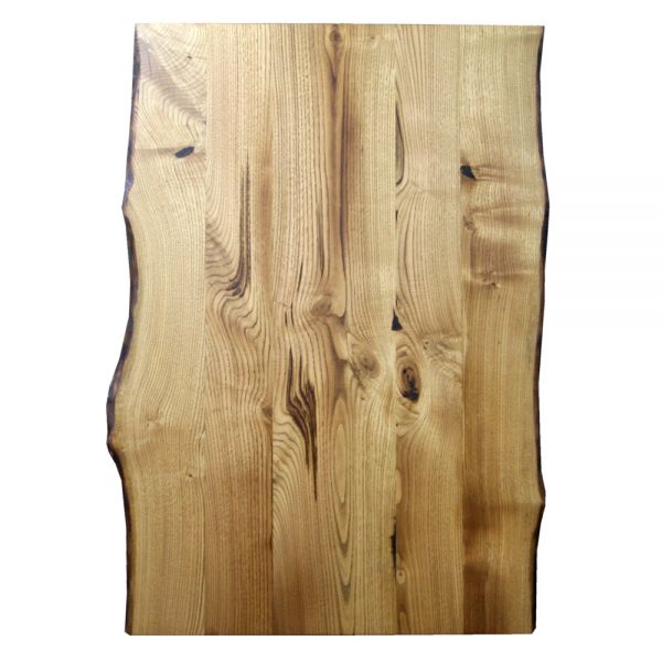 SZN Wood Kütük Masa Kestane Geniş Ekli 2 Kenar Sulama -- W01-Dark Oak -- -- 125 x 86 x 5.7 cm