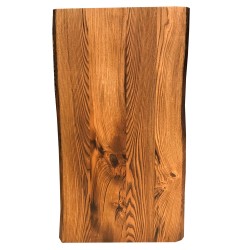 SZN Wood - SZN Wood Kütük Masa Kestane Geniş Ekli 2 Kenar Sulama -- W01-Dark Oak -- -- 150 x 78 x 5,5 cm