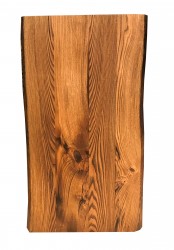 SZN Wood Kütük Masa Kestane Geniş Ekli 2 Kenar Sulama -- W01-Dark Oak -- -- 150 x 78 x 5.5 cm - Thumbnail