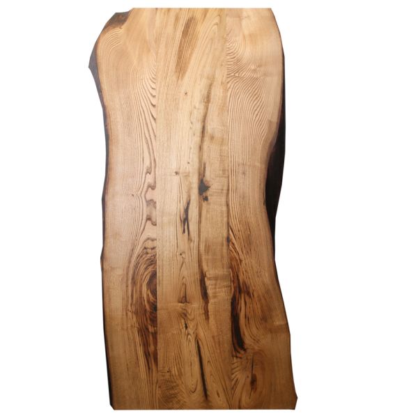 SZN Wood Kütük Masa Kestane Geniş Ekli 2 Kenar Sulama -- W01-Dark Oak -- -- 195 x 89 x 5.6 cm