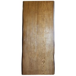 SZN Wood - SZN Wood Kütük Masa Ladin Eskitme Ekli 2 Kenar Sulama SZN-51-Teak Ultra Mat -- 209 x 94 x 5.0 cm