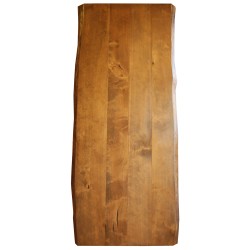 SZN Wood - SZN Wood Kütük Masa Ladin Geniş Ekli 2 Kenar Sulama SZN-51-Teak Ultra Mat -- 200 x 86 x 5.4 cm