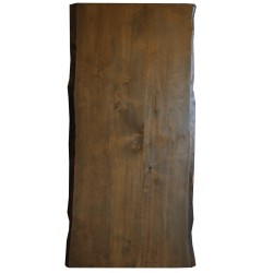 SZN Wood - SZN Wood Kütük Masa Ladin Geniş Ekli 2 Kenar Sulama SZN-72-Walnut Ultra Mat -- 190 x 94 x 5.3 cm