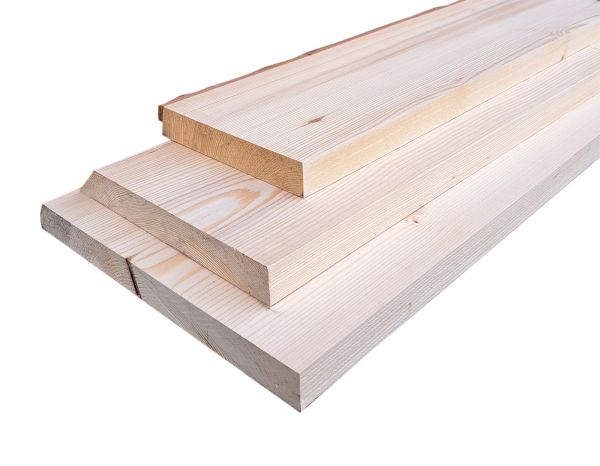 SZN Wood Kütük Raf Ladin-Göknar 1 Kenar Sulama ( Genişlik 15-19 cm Kalınlık 3 cm )