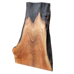 SZN Wood Kütük Sehpa Ceviz Tek Parça 2 Kenar Sulama -- W01-Dark Oak -- -- 110 x 62 x 6.5 cm - Thumbnail
