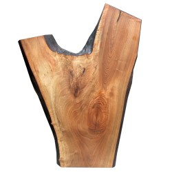 SZN Wood - SZN Wood Kütük Sehpa Ceviz Tek Parça 2 Kenar Sulama -- W01-Dark Oak -- -- 113 x 62 x 4,5 cm