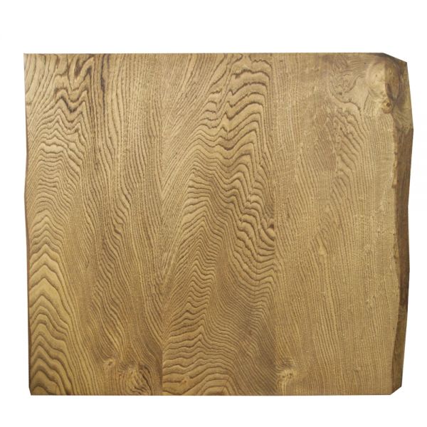 SZN Wood Kütük Sehpa Kestane Geniş Ekli 2 Kenar Sulama -- W01-Dark Oak -- -- 61 x 72 x 5.3 cm