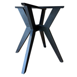 SZN Wood MASA AYAĞI Vektör Demonte Kestane 73cm 75cm 75cm 8559-01 Siyah TEK   - 2