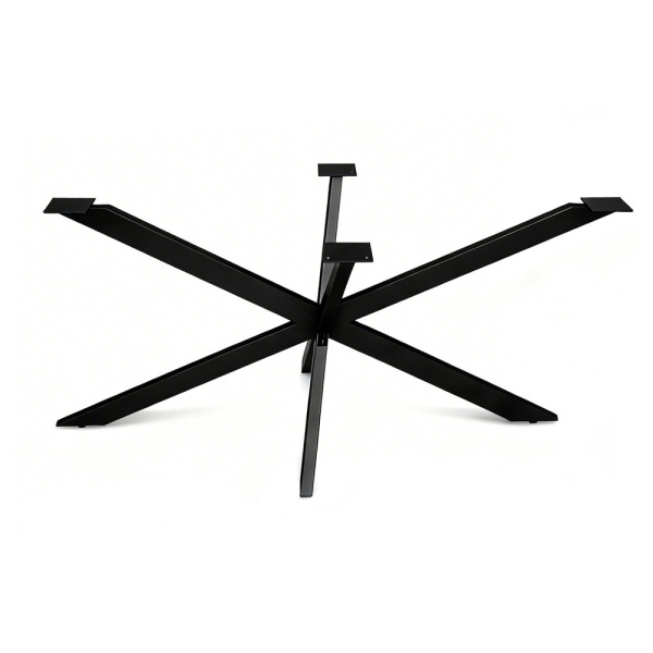 SZN Wood MASA AYAĞI Yıldız Dikdörtgen Demonte 80x40mm Profil 74 Cm 138 Cm 68 Cm SİYAH TEK - 1