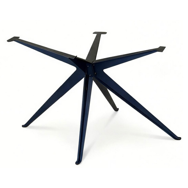 SZN Wood MASA AYAĞI Yıldız Dikdörtgen Demonte Lazer Kesim 74 Cm 135 Cm 85 Cm SİYAH TEK - 1