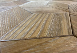 SZN Wood Masa Kestane Eskitme Game 4 Kenar Düz Beyaz Patina -- Ultra Mat -- 208 x 110 x 78 cm - 5