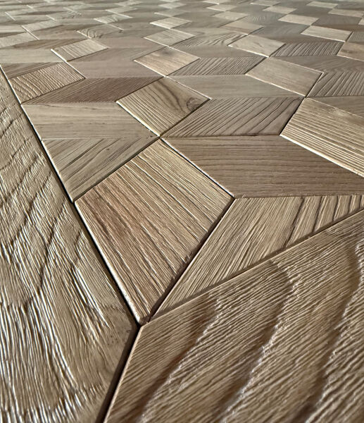 SZN Wood Masa Kestane Eskitme Game 4 Kenar Düz Beyaz Patina -- Ultra Mat -- 208 x 110 x 78 cm - 7