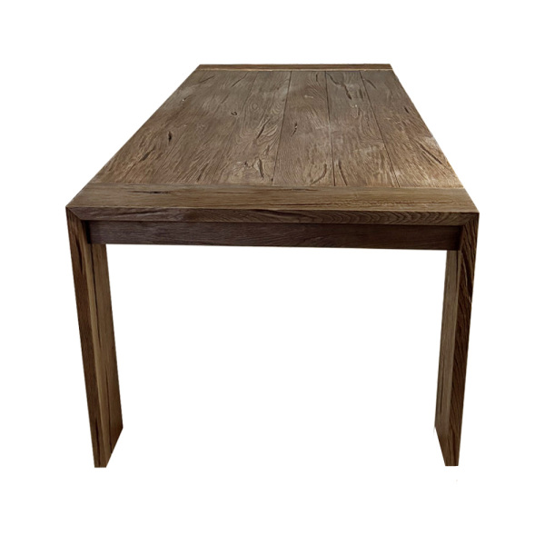 SZN Wood Masa Kestane Yaşlandırma Nevz 4 Kenar Düz Siyah Patina -- Ultra Mat -- 220 x 100 x 78 cm - 4