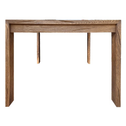 SZN Wood Masa Kestane Yaşlandırma Nevz 4 Kenar Düz Siyah Patina -- Ultra Mat -- 220 x 100 x 78 cm - 4