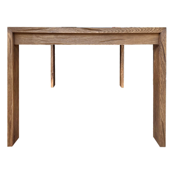 SZN Wood Masa Kestane Yaşlandırma Nevz 4 Kenar Düz Siyah Patina -- Ultra Mat -- 220 x 100 x 78 cm - 4