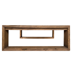 SZN Wood Orta Sehpa Nevz -- Yaşlandırma Kestane Siyah Patina - -- 100 x 160 x 40 cm - 6