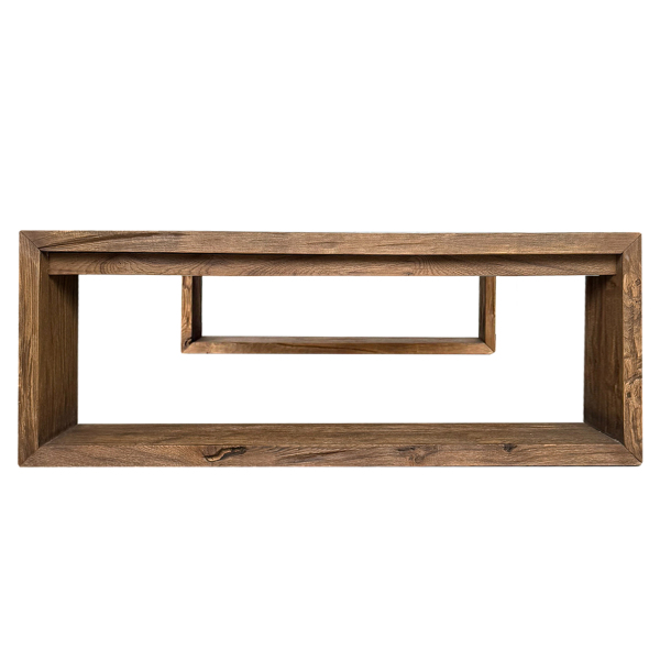 SZN Wood Orta Sehpa Nevz -- Yaşlandırma Kestane Siyah Patina - -- 100 x 160 x 40 cm - 6