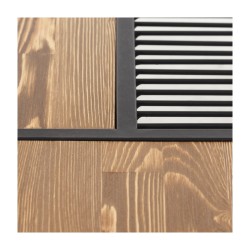 SZN Wood Orta Sehpa New Magazine Siyah Eskitme Ahşap Çam Panel SZN51-Teak - -- 100 x 100 x 35 cm - Thumbnail
