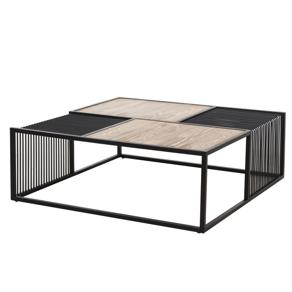 Szn Wood Orta Sehpa New Magazine Siyah Eskitme Ahsap Cam Panel Szn51 Teak 100 X 100 X 35 Cm Sehpa Szn Wood New Ma