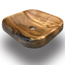 SZN Wood Ovi Lavabo Ceviz 44x44x9cm -- - Thumbnail