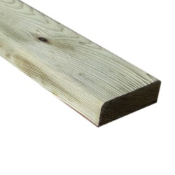 SZN Wood - AHŞAP PROFİL DECK 6,0 x 2,0 Cm LADİN 2.SINIF YEŞİL EMPRENYELİ SİLİNMİŞ