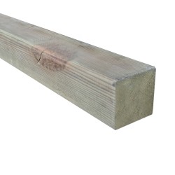 SZN Wood - AHŞAP PROFİL DECK 6,0 x 6,0 Cm LADİN 2.SINIF YEŞİL EMPRENYELİ SİLİNMİŞ