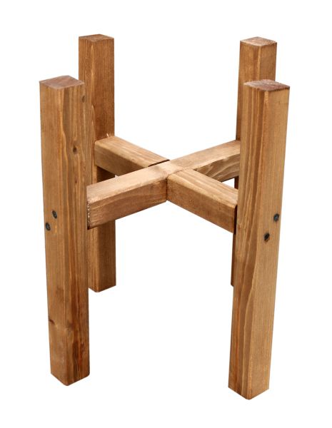 SZN Wood Palme Ahşap Saksı Standı Ladin-Göknar Kendin Yap 36 x 39 x 36 cm SZN51-Teak - - - - - 2