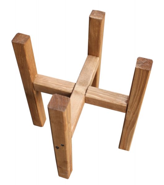 SZN Wood Palme Ahşap Saksı Standı Ladin-Göknar Kendin Yap 36 x 39 x 36 cm SZN51-Teak - - - - - 6