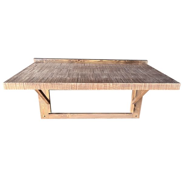 SZN Wood Rezza Katlanır Duvar Masası Ladin Testere İzli 75x40cm SZN-51-Teak