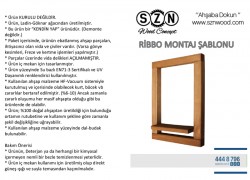 SZN Wood Ribbo Ahşap Raf Ladin-Göknar Kendin Yap 32 x 47 x 9 cm SZN51-Teak - - - - - Thumbnail