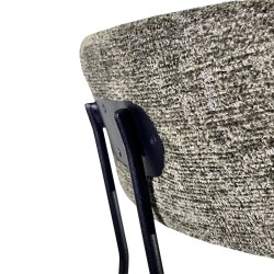 SZN Wood Sandalye Ayor - RY 08 Siyah Yeşil 48cm Oturum 48x48x85cm   - Thumbnail