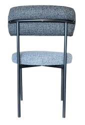 SZN Wood Sandalye Circle - Mix 426 - 424 Siyah Siyah-A.Gri 46cm Oturum 50x50x80cm Çift Renk - Thumbnail