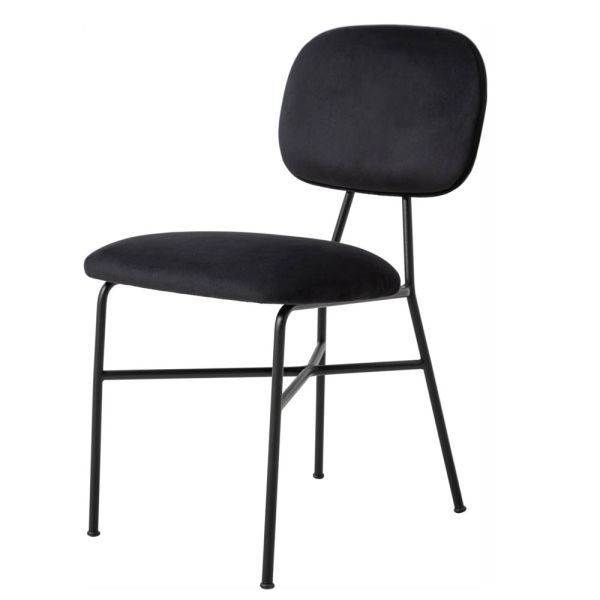 SZN Wood Sandalye Gibs - Puma 100 Siyah Siyah 48cm Oturum 47x55x80cm  