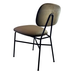 SZN Wood Sandalye Gibs - Puma 18 Siyah Koyu Kahve 48cm Oturum 47x55x80cm   - Thumbnail