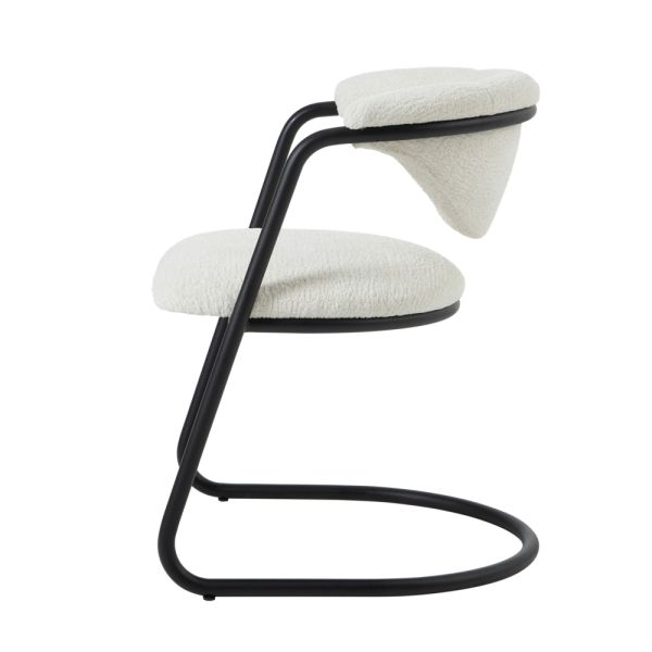 SZN Wood Sandalye İnfinity - INF 0142 Siyah Bej 47cm Oturum 60x60x76cm  