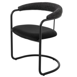 SZN Wood - SZN Wood Sandalye Loren - PM100-MX426 Siyah Siyah 47cm Oturum 60x52x72cm  
