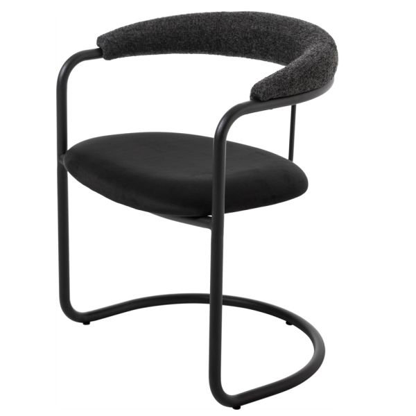 SZN Wood Sandalye Loren - PM100-MX426 Siyah Siyah 47cm Oturum 60x52x72cm  