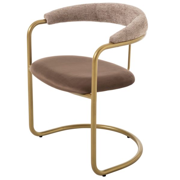 SZN Wood Sandalye Loren - PM18-RY24 Sarı Koyu Kahve 47cm Oturum 60x52x72cm  